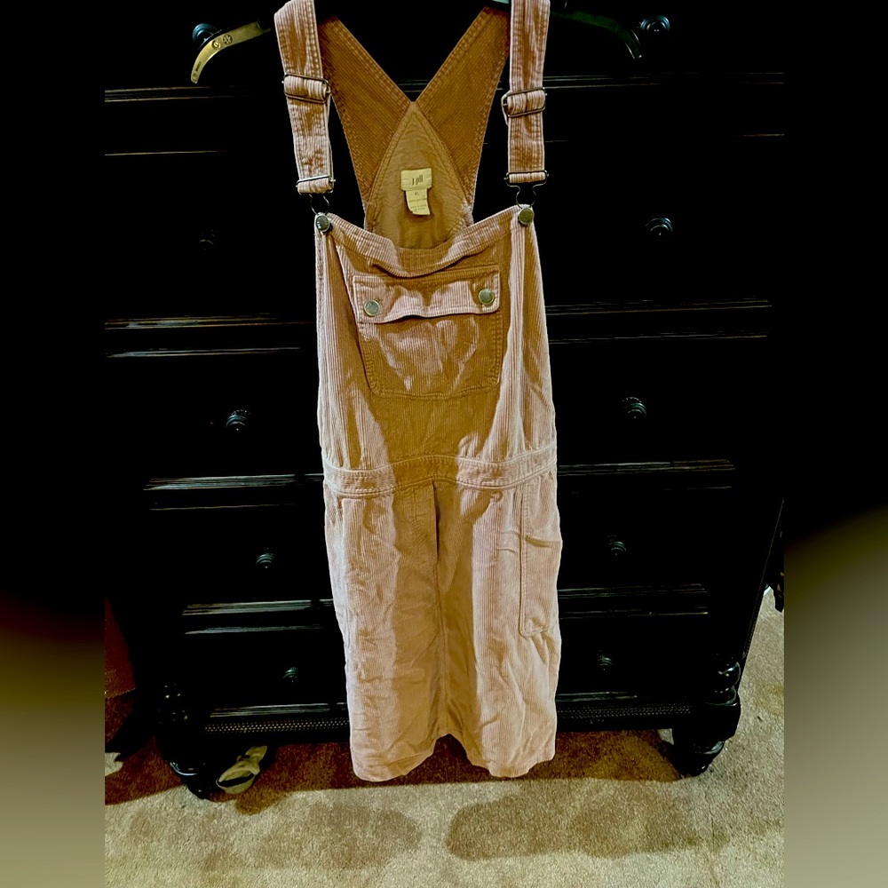 Corduroy J.Jill overall dress - Dusty Rose, Size XL